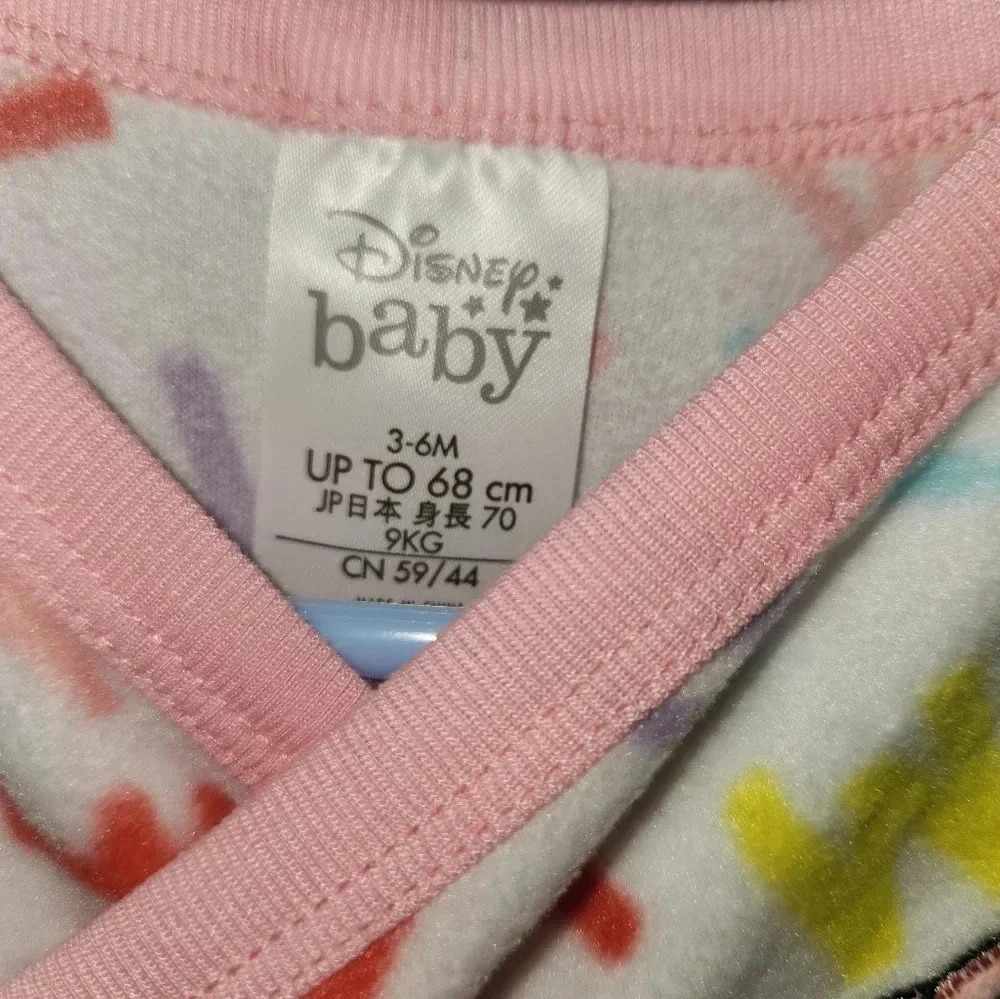 MINNIE MOUSE FOOTED PJS NEW W/TAGS - Picture 7 of 10
